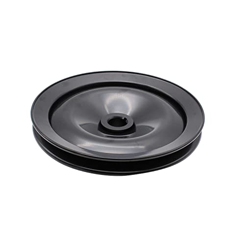 1 Set Shlpdfm Black Saginaw Power Steering Pump Pulley Single Groove V-Belt 5/8" Key Way Shaft Fits For Gm, Chevy, Pontiac, Oldsmobile, Buick 8948Bk #TOP1