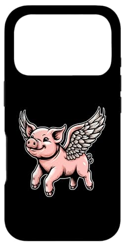 Flying Pig with Wings Dreamers Delight Pig Lovers Funny �X�}�z�P�[�X iPhone 17 Pro �p