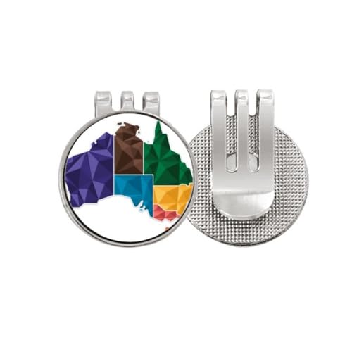 Idée cadeau golf avec ce marqueur de balle de golf Australie magnétique pour chapeau