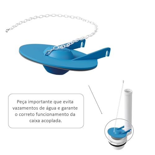 Kit Completo Convencional com Acionador Superior Simples P/Caixa acoplada de Vaso sanitário Universa