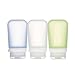 GoToob+ Silicone Travel Bottle with Locking Cap, 3-Pack, Medium (2.5oz)