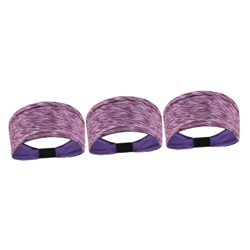 SHERCHPRY 3 bandas para el cabello que absorben el sudor, diademas para correr, yoga, banda para el sudor, bandas para el sudor, bandas para el sudor para mujeres, bandas sin sudor, deportes, fitness,