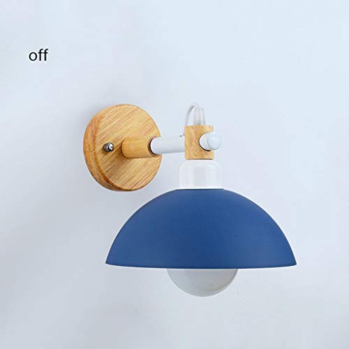 Aplique de pared hierro forjado Macaron con soporte de luz moderno para decoración E27 6