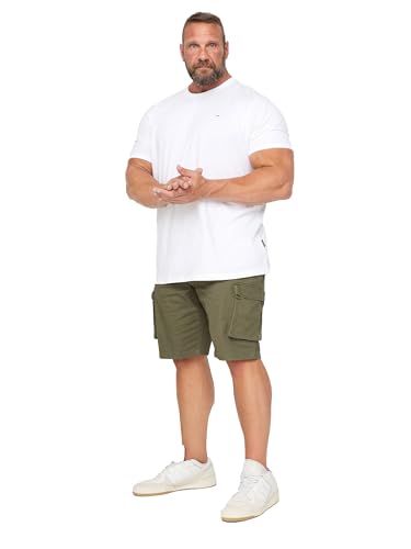 BadRhino Big & Tall Khaki Stretch Cargo Shorts - Men's - Plus Size Curve