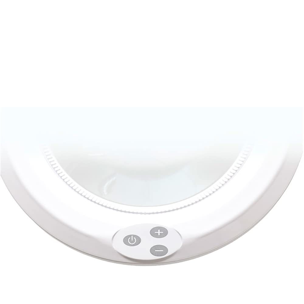 Multirex Lampe loupe LED avec Pince Ø180 mm 3 dioptries, 72 LED 6500 K 1160 LM, Bras articulés 2x400 mm, Bride 10–65 mm pour Couture Bijouterie modélisme électronique Soudure Lecture