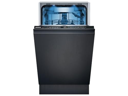 Siemens SR65YX08ME, iQ500 - Lavavajillas inteligente totalmente integrado, 45 cm de ancho, cajón para cubiertos, zeolita, extrasilencioso, aquaStop, apertura automática después del final del programa