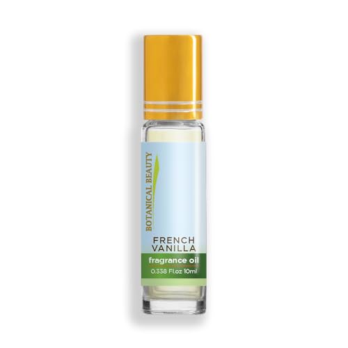 Botanical Beauty FRENCH VANILLA FRAGRANCE OIL ROLL-ON 0.338 FL OZ (10 ML) Rollerball Perfume, Alcohol-Free, Long Lasting