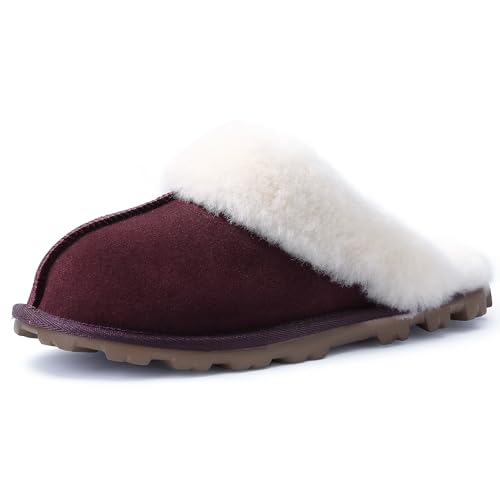 Image of WaySoft Women's 100% Genuine Australian Sheepskin Scuff Slippers