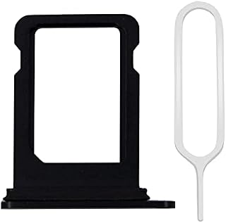 MMOBIEL Ramka do Karty SIM Kompatybilna z iPhone 12 - Tacka Karty SIM - Gniazdo Karty SIM - Z Pinezką SIM i Wodoodporny Gumowy Pierścień - Czarny