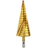 オーディオファン ステップドリル 六角軸 穴あけ 穴拡大 もっと鋭い HSS鋼 ドリル 螺旋 ホールカッター らせん状 シャンクスパイラル溝 4-32mm