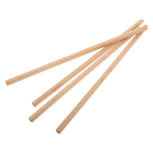 Juego de 4 palillos mahjong de madera para accesori miniatura 1