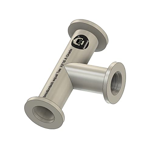 Image of bmotiontech superior Grade - ISO-KF KF16 KF25 KF40 Flange Equal TEE Fitting 3 Ways Vacuum (KF16 Equal TEE)