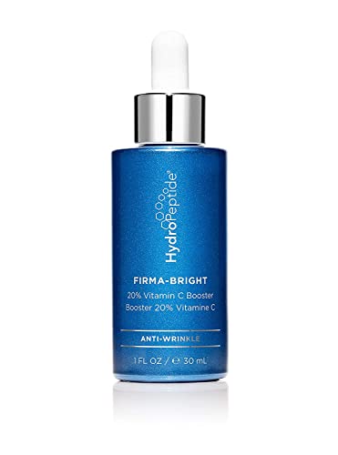 HydroPeptide Firma-Bright, 20% Vitamin C Booster Drops for Face Serum or Moisturizer, 1 Ounce