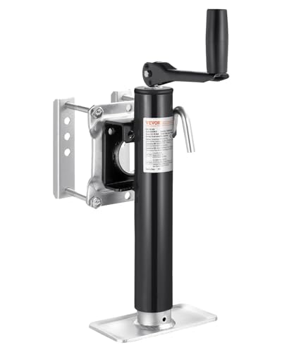 VEVOR Heavy Duty Trailer Jack 2000 lbs Load Capacity 10 Swivel Lift for RV Horse Utility & Yacht Trailers