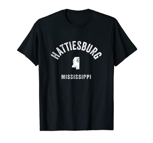 Hattiesburg Mississippi MS Vintage anni '70 Sport Atletici Maglietta
