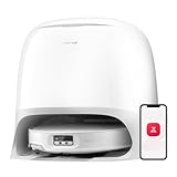 roborock Qrevo CurvX Robot Vacuum and Mop, 22,000Pa Suction, 3.14’’ Ultra Slim, Zero-Tangling Design, Reactive AI Obstacle Recognition, AdaptiLift Chassis, Auto Hot Water Mop Washing & Drying