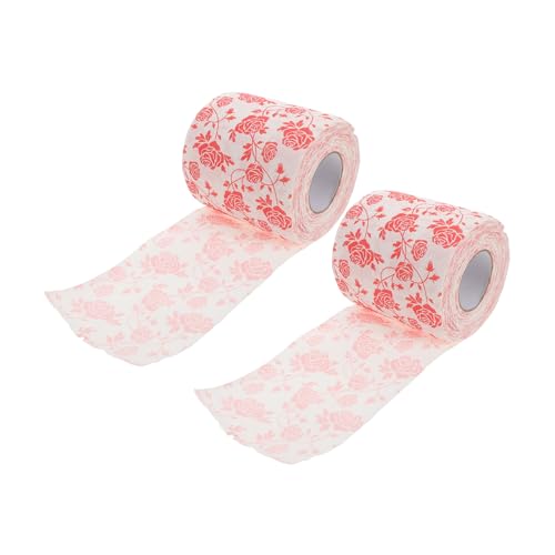 Papel higiénico decorativo de rosas para baños y celebraciones 2