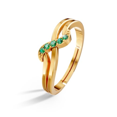 Image of Miss Highness 925 Pure Silver Ring for Women and Girls | Minimal Adjustable Design | Stylish Silver Jewellery | With Authenticity Certificate | Gift for Girlfriend Wife | Daily Wear Ring