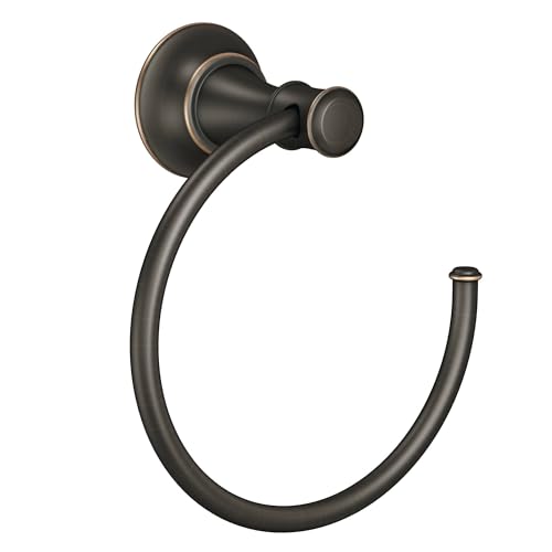 Moen DN7986BRB Ashville Towel Ring, Mediterranean Bronze