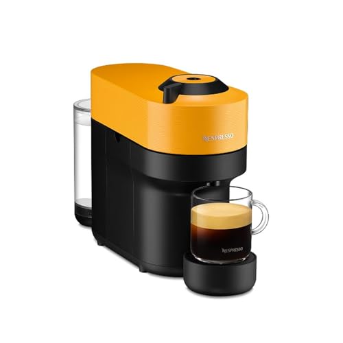 Image of Nespresso Vertuo Pop Coffee Pod Machine, Mango Yellow