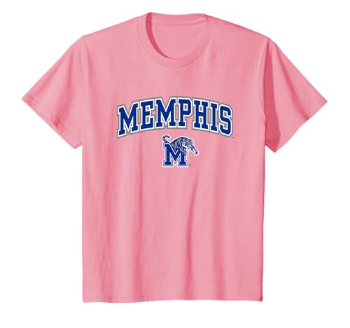 Kids Memphis Tigers Kids Arch Over Pink T-Shirt
