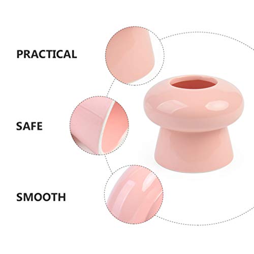 VILLCASE Tigela de Água para Comida de Gato Levantada Tigelas de Cerâmica para Animais de Estimação