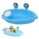 Fayemint 2 Stück Vogel Badewanne Mit Spiegel, Vogelkäfig Dusche Zubehör, Vogelbadewanne für Käfig, für Wellensittich Nymphensittich Sittich Fink (18.5×9.5×4cm)