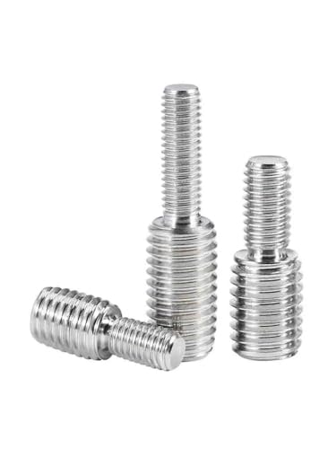 Image of 304 Stainless Steel Thread Adapter Male to Male M3 M4 M5 M6 M8 M10 M12 M14 M16 to M20 Double Head Transfer Screw Bolt (M3x6-M5x6,4)