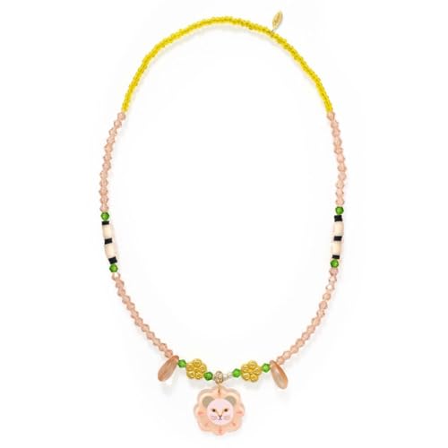 DJECO Collier Deborah collection jungle - Bijou enfant coloré aux motifs exotiques