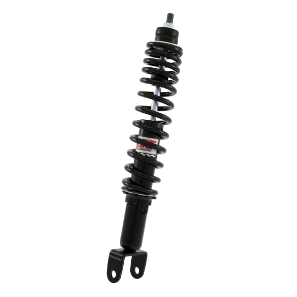 Ammortizzatore posteriore YSS adatto per Vespa 50, special ET3 Primavera, Super, Sprint, GT, Rally, PX, T5 corpo NERO molla NERA