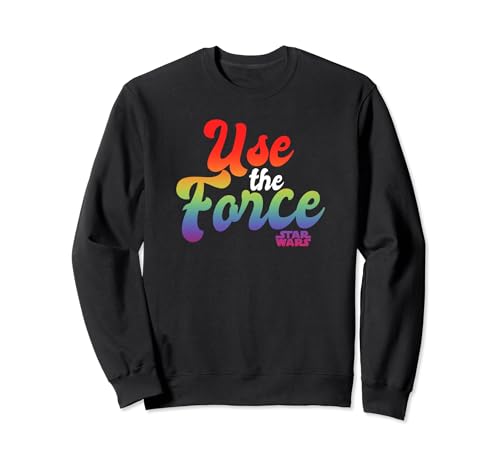Sweatshirt Star Wars Use The Force arc-en-ciel cadeau idéal pour Noël