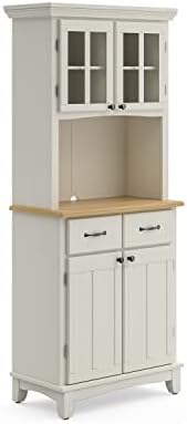 Buffet of Buffet White with Wood Top with Buffet by Home Styles