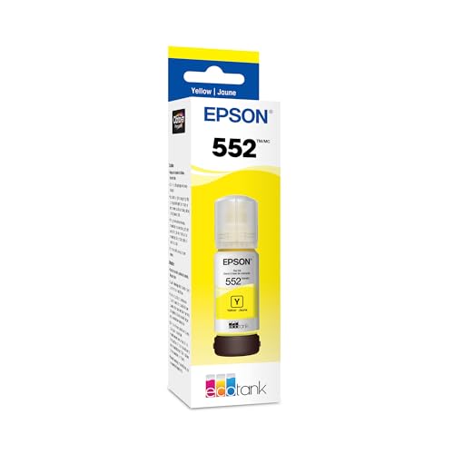 Image of Epson 552 EcoTank Ink Ultra-high Capacity Bottle Yellow (T552420-S) Works with ET-8500, 8550