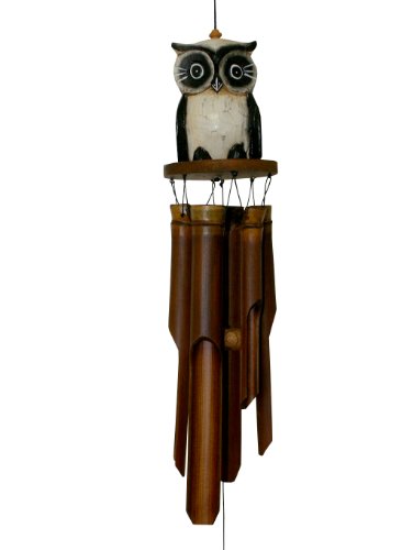 Cohasset 246 Oscar Bamboo Wind, Tan Owl Chime