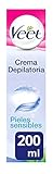 Veet Crema Depilatoria Corporal para Mujer con Aloe Vera y Vitamina E, Pieles sensibles, 200 ml