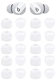 Zotech 20 Pcs White Replacement Earbud Tips for Beats Powerbeats3 and Beats Studio Buds Wireless Stereo Headphones (Medium)