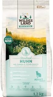 WILDES LAND Sterilised Dry Cat Food 1.2kg Pack of 4 product image
