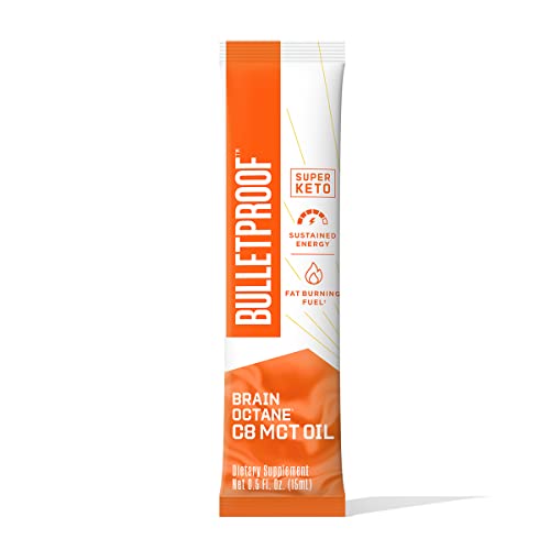 image for Bulletproof Brain Octane C8 MCT Oil Packets, Pack of 15, Keto Suppleme