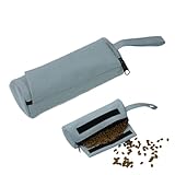 GNALIA Futterbeutel Hundetraining 1 Stück, Apportierbeutel Futterdummy Für Alle Hunderassen, Grau...