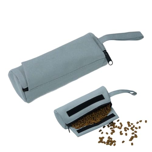 GNALIA Boudin Chien 1 Pièce, Jouet D'Apport Robuste Pour Friandises Et Dressage, Accessoire Flottant À Lancer Pour Chiots Et Chiens Taille Standard Gris