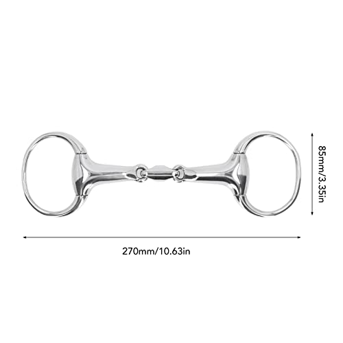 Snaffle bite 125mm résistant à l'usure avec maillon ovale pour une communication douce