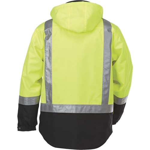 Hi-Vis 4-in-1 Parka - Lime, Class 3 (M)3