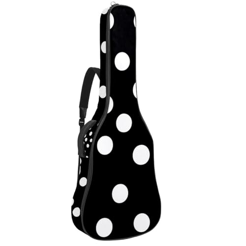 Housse de guitare acoustique 104 cm anti-rayures avec double bandoulière pour transport sécurisé