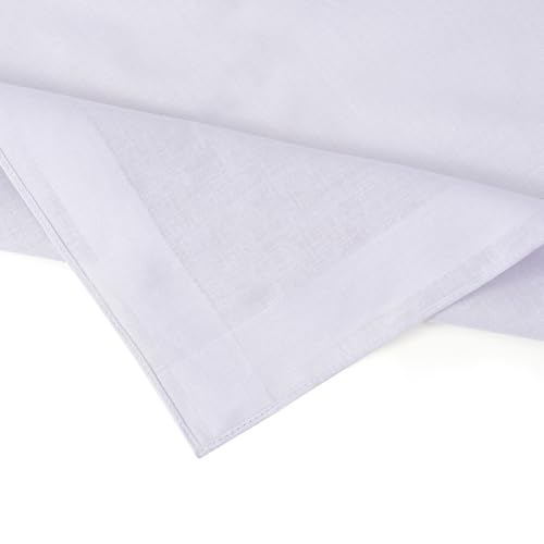 Image of HOULIFE Men's Cotton Handkerchiefs, Solid Color 60S Soft Cotton Hankies for Men Women 6 /12PCS 15.7 inchx15.7 inch (Multicolor, 9 PCS)