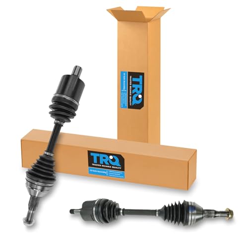 Image of TRQ Front Driver & Passenger Side CV Axle Assembly Set for 00-05 Buick LeSabre 06-08 Lucerne 01-02 Oldsmobile Aurora 00-05 Pontiac Bonneville 97-04 Park Avenue 97 Riviera