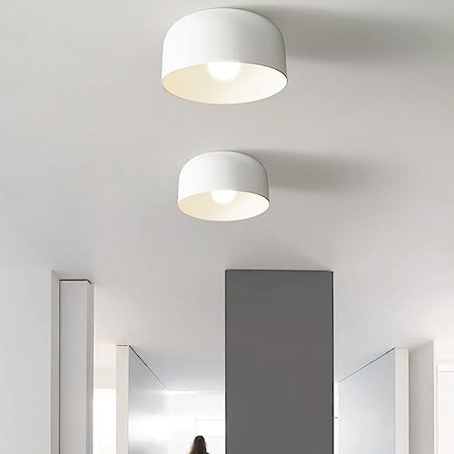 Plafonnier encastré moderne blanc E26 pour couloir et entrée