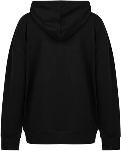 Womens Casual Winter Jacket Trendy Zip Up Hoodies Sweatshirts Teen Girls Long Sleeve Hollywood Letter Coat Loose Fit2