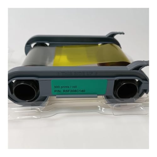 Cinta R5F208C140 YMCKO con barniz protector para 300 impresiones nítidas en Primacy2