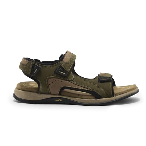 Woodland Men Olive Green Sandal