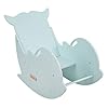 KiddyMoon Houten Rocker voor Jonge geitjes Montessori Schommelende Dierlijke Dolfijn AR-001, Lichtgroen